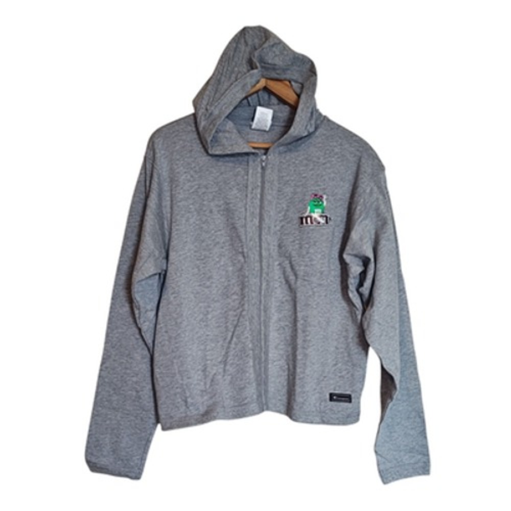 Champion Hoodie Adult L M&Ms Legs Green Character‎ Full Zip Embroidered Jacket